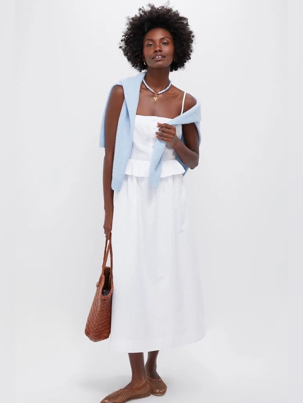 TUCKERNUCK White Shadow Seersucker Maddy Dress - Picture 9 of 10